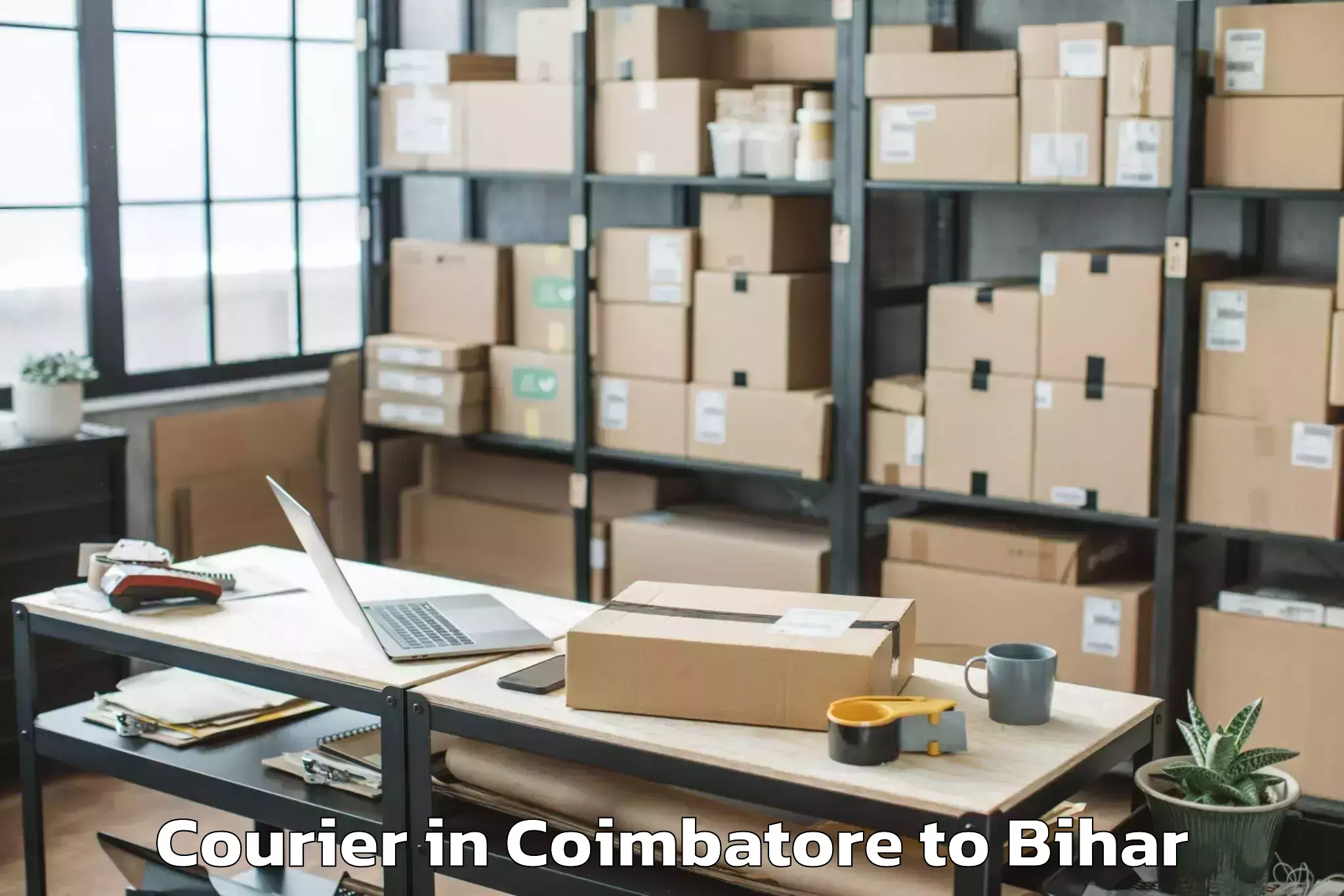 Affordable Coimbatore to Bathnaha Courier